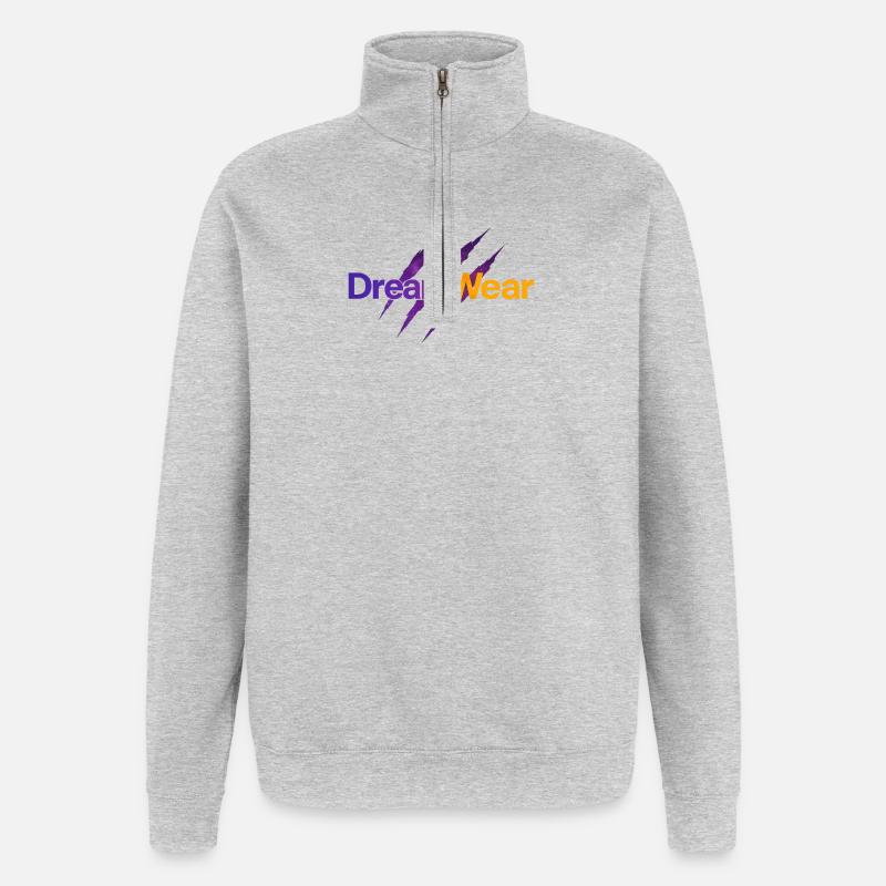 Traumbekleidung - Quarter-Zip-Sweatshirt - Grau meliert