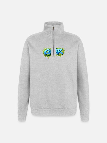 GRAFFITI NAME OSCAR FOR PERFECT GIFT PRINTABLE on - Quarter-Zip Sweatshirt - heather grey