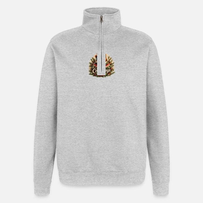Journées Cosy Avec Ourson - Sweat à zip 1/4 - gris chiné