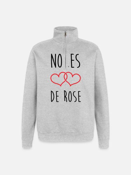 Rose Wedding 17 Years of Marriage - Quarter-Zip Sweatshirt - heather grey