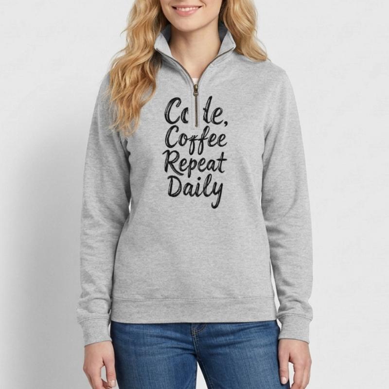 Code Sleep Debug Repeat Programmer Shirt Sweat à zip 1/4