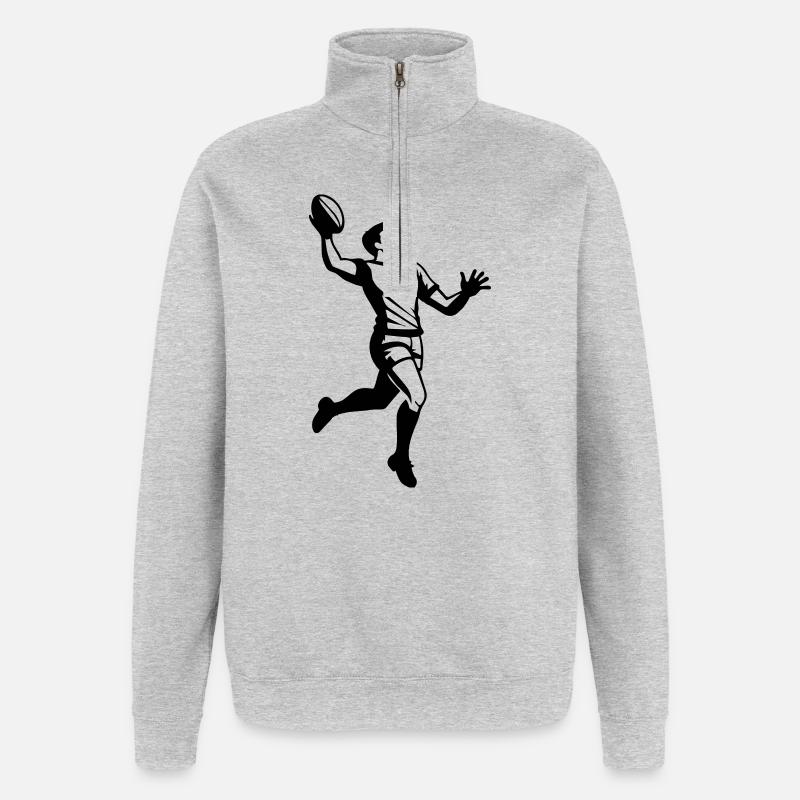 Rugby - Quarter-Zip Sweatshirt - heather grey