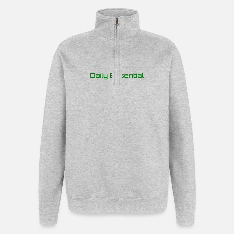 Essential Piece - Quarter-Zip Sweatshirt - heather grey