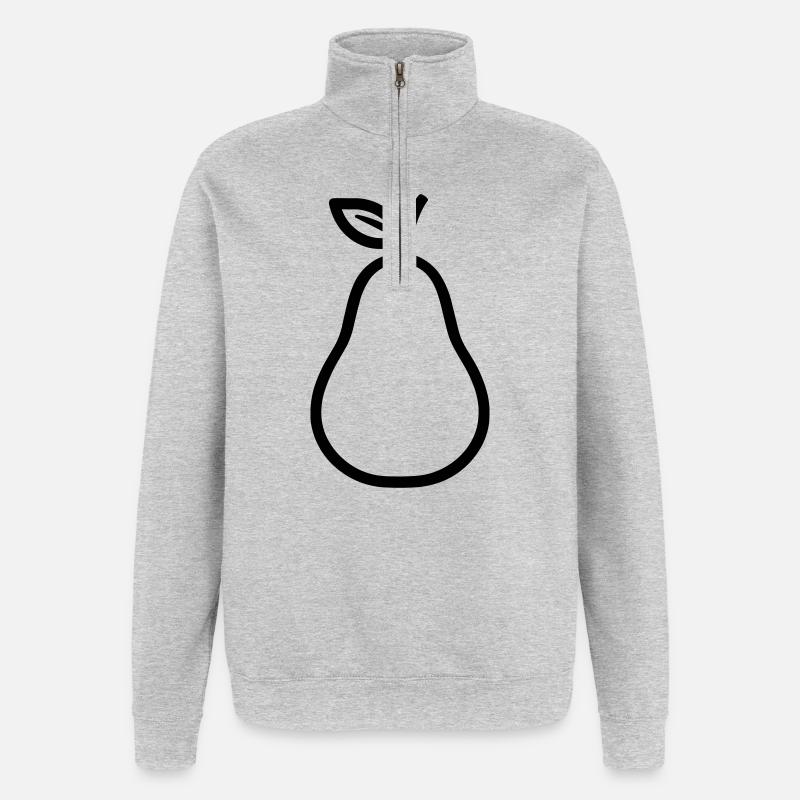 pear - Quarter-Zip Sweatshirt - heather grey