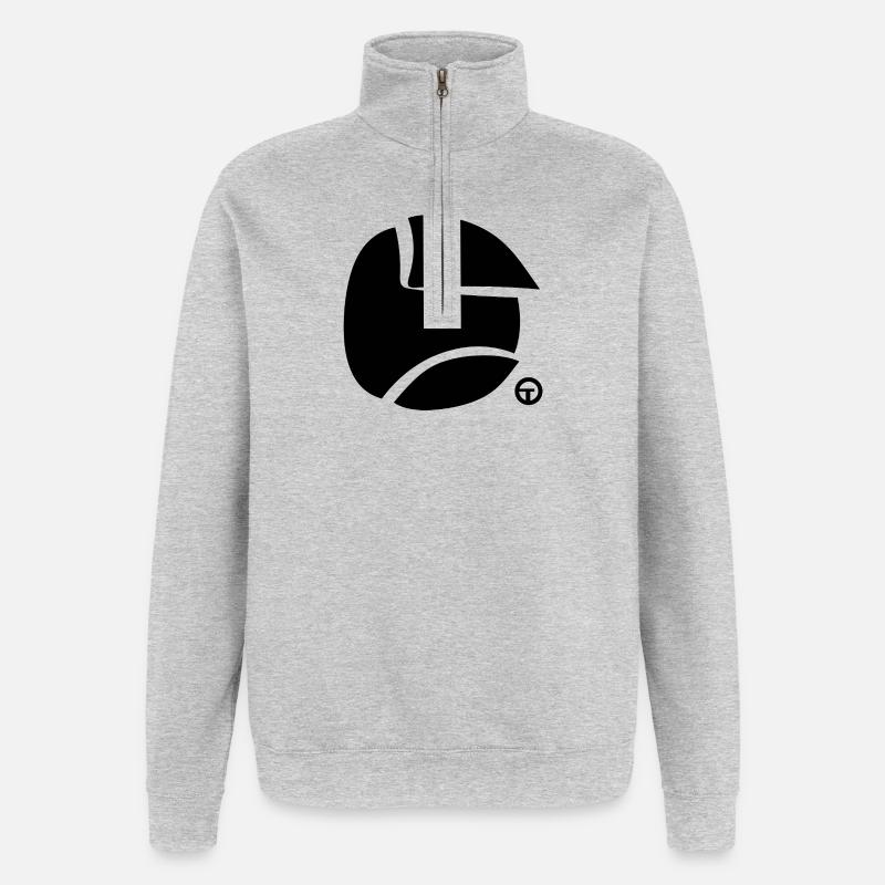Forme2 - Sweat à zip 1/4 - gris chiné