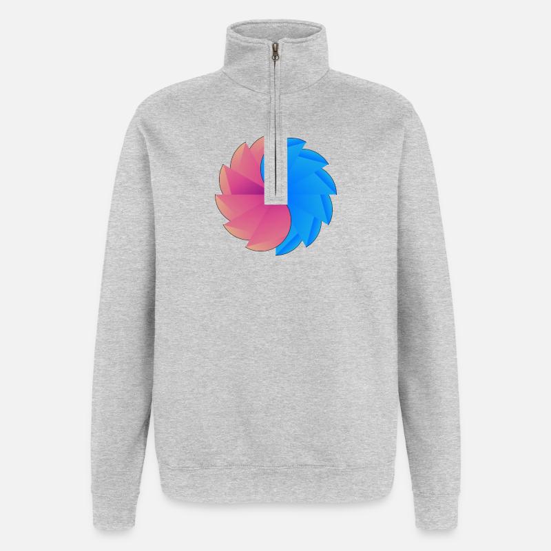 Fun - Quarter-Zip Sweatshirt - heather grey