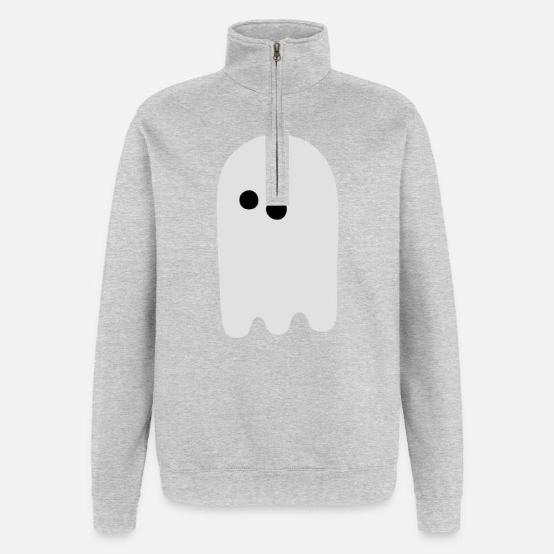 Gespenst - Quarter-Zip-Sweatshirt - Grau meliert