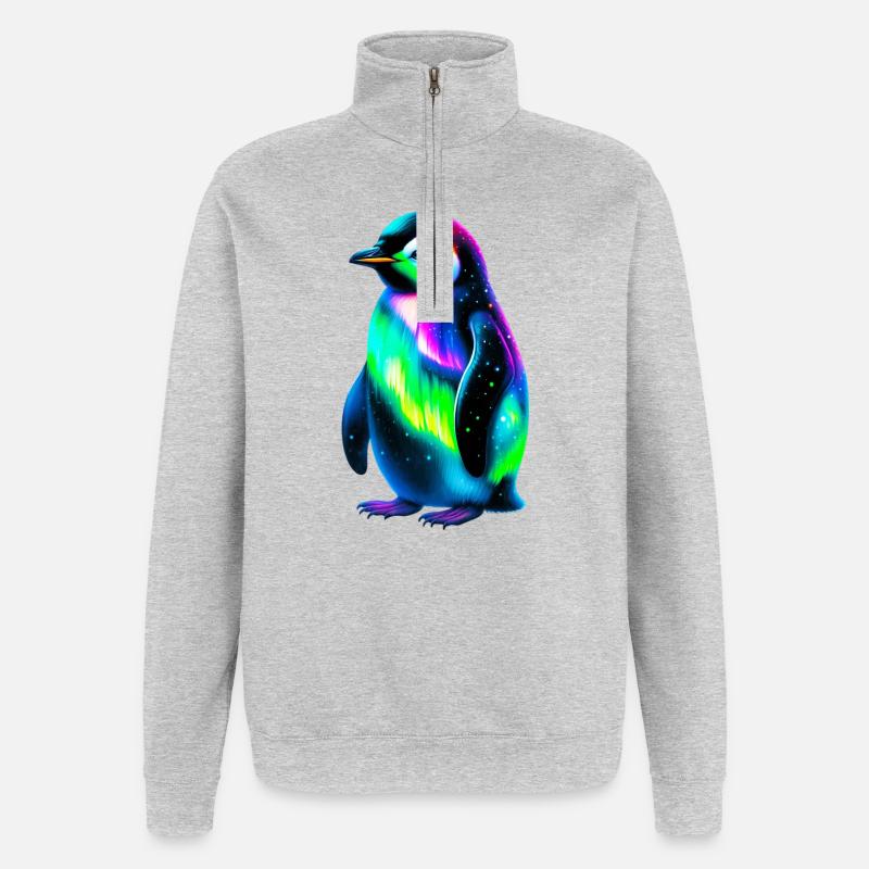 Penguin - Quarter-Zip Sweatshirt - heather grey