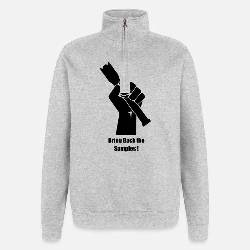 Bring Back the Samples - Quarter-Zip Sweatshirt - heather grey