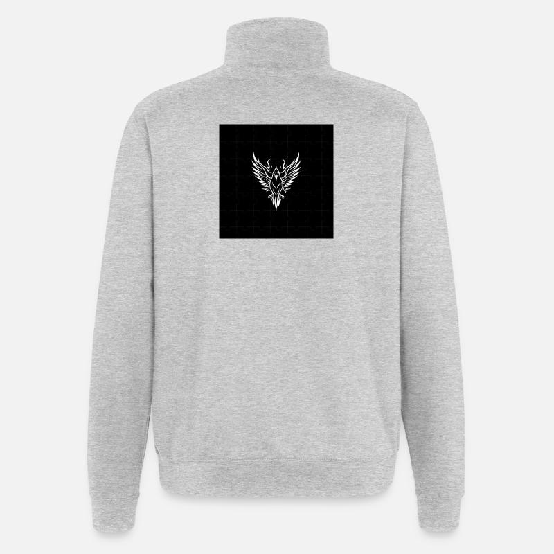 Black Eagle - Quarter-Zip Sweatshirt - heather grey