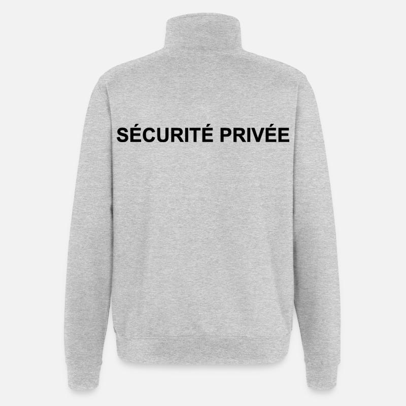 Private Security | Security guard - Quarter-Zip Sweatshirt - heather grey