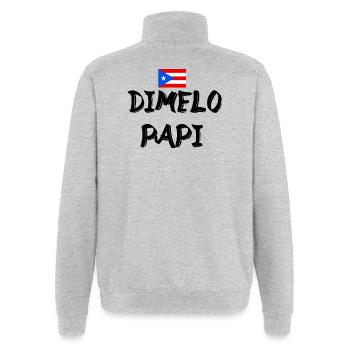 Dimelo Papi Latino - Quarter-Zip Sweatshirt - heather grey - Back - AI Model Male 178 dark (178cm)