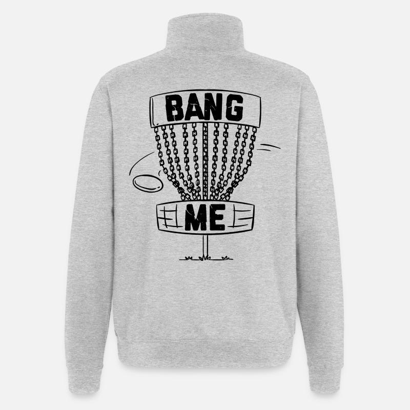 Disc Golf - Sweat à zip 1/4 - gris chiné