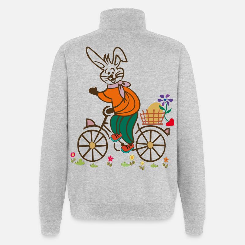Easter , Easter Egg, Easter - Quarter-Zip Sweatshirt - heather grey