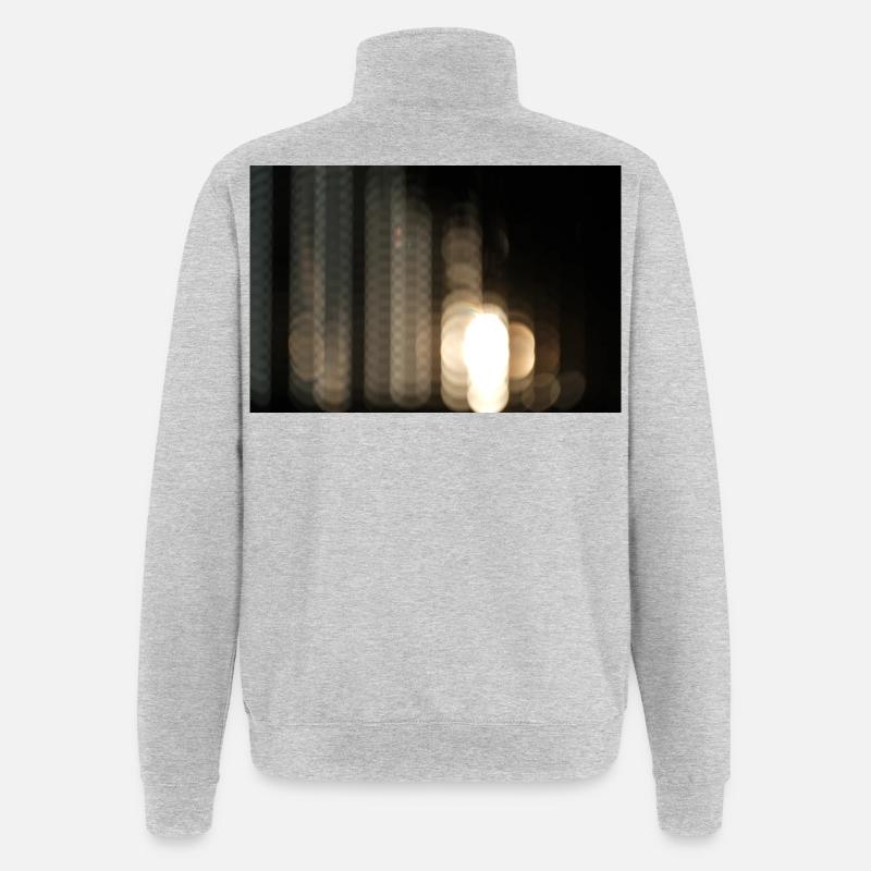 Helles, abstraktes Nachtbokeh - Quarter-Zip-Sweatshirt - Grau meliert