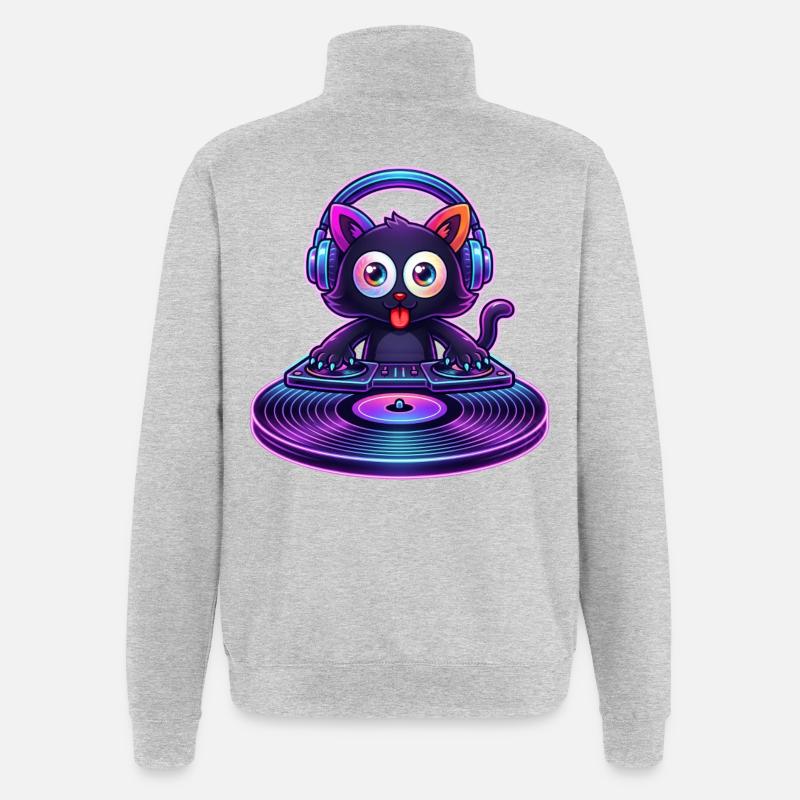 Gatalf blindtest - Quarter-Zip Sweatshirt - heather grey