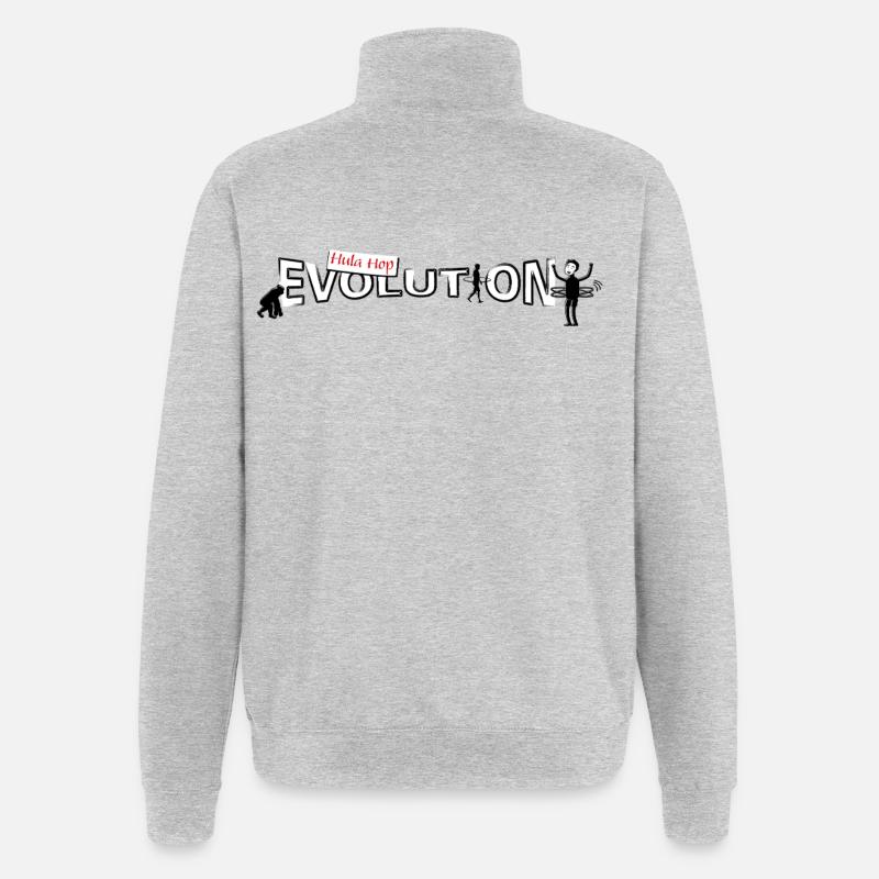 Hula hop Evolution - Sweat à zip 1/4 - gris chiné