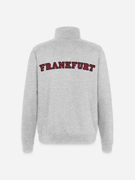 Frankfurt College Style - Quarter-Zip Sweatshirt - heather grey