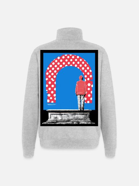 Reality - Quarter-Zip Sweatshirt - heather grey