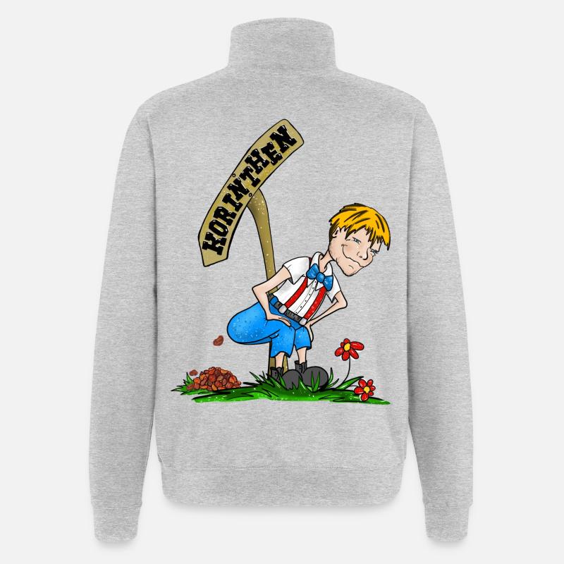 Currant Cracker Blonde - Quarter-Zip Sweatshirt - heather grey