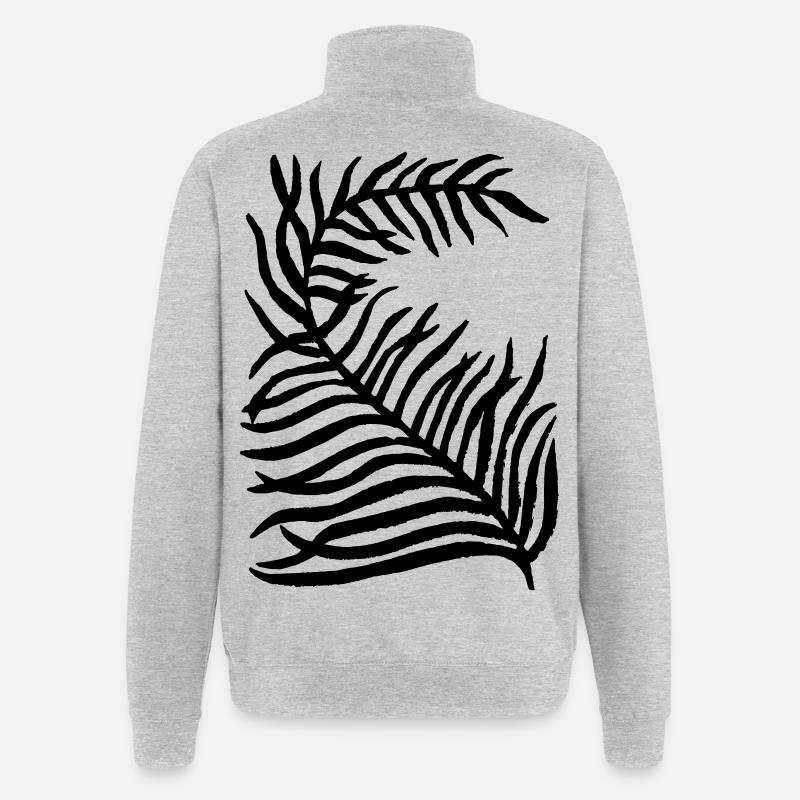 Planter - Sweat à zip 1/4 - gris chiné