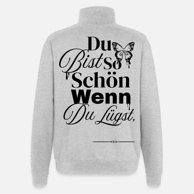 So nice when you lie - Quarter-Zip Sweatshirt - heather grey