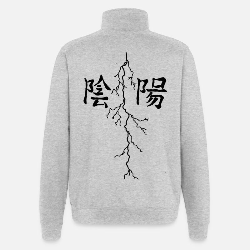 Conception de l’éclairage - Sweat à zip 1/4 - gris chiné