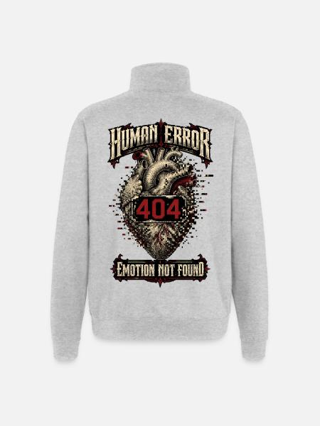 Human Error – Emotion Not Found - Quarter-Zip Sweatshirt - heather grey