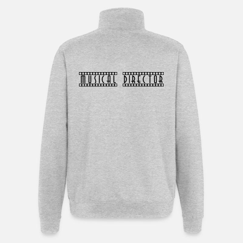 Musical_Director - Sweat à zip 1/4 - gris chiné