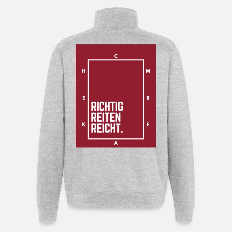 Riding properly is enough. - Quarter-Zip Sweatshirt - heather grey