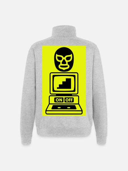 Computercult - Quarter-Zip Sweatshirt - heather grey