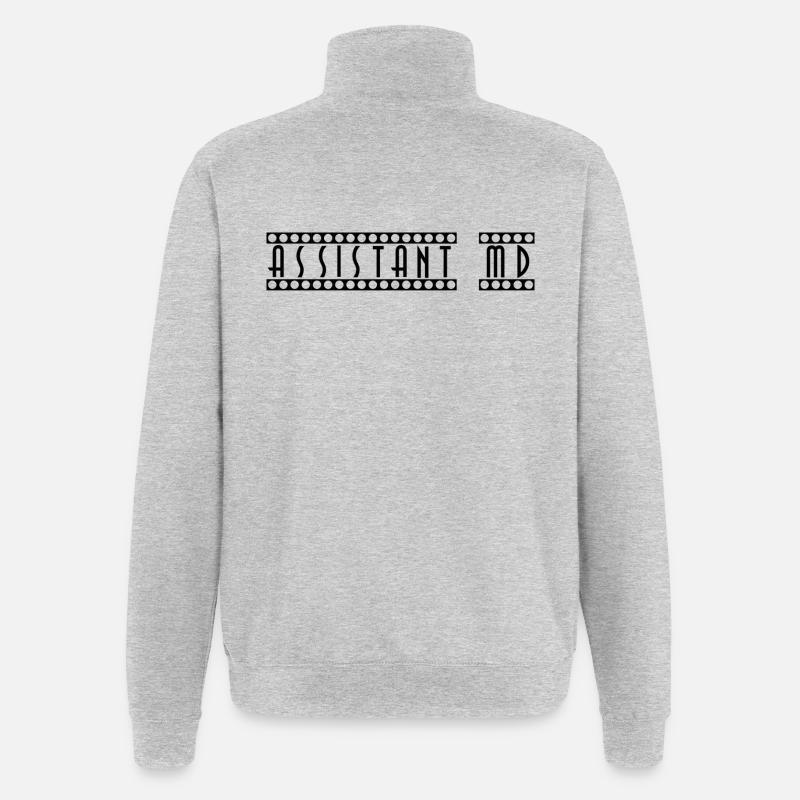 Assistant_MD - Quarter-Zip Sweatshirt - heather grey