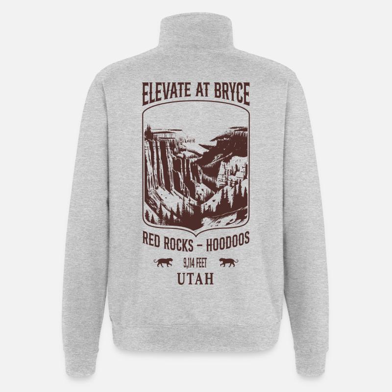 Elevate at Bryce - Sweat à zip 1/4 - gris chiné