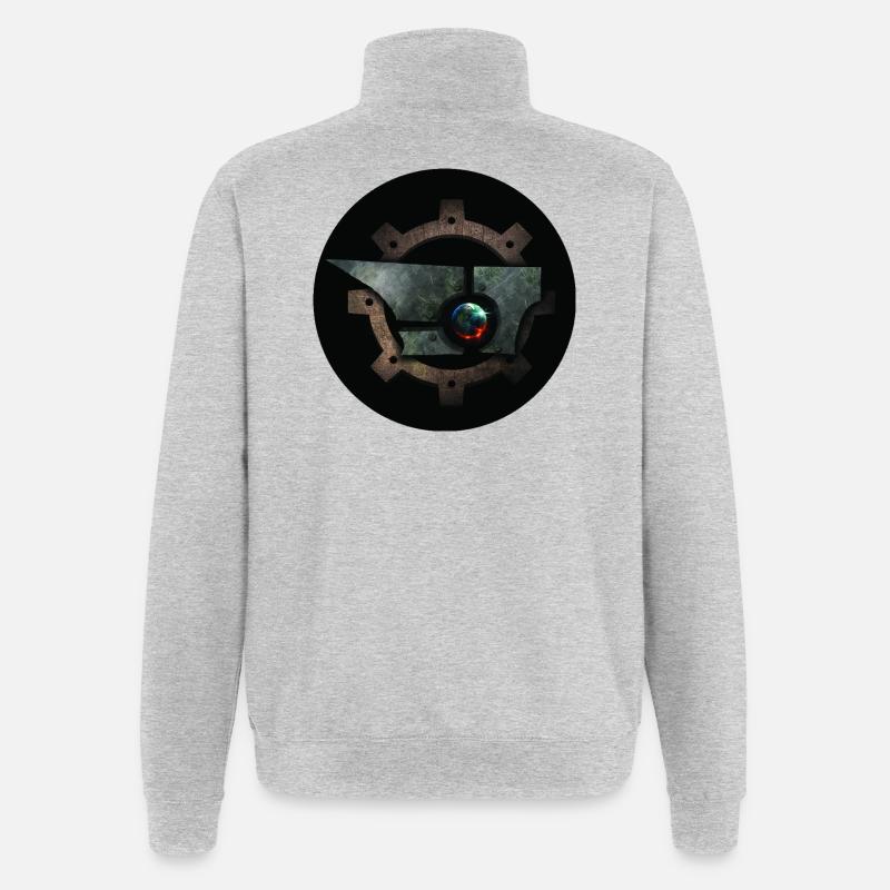 Logo GranFigo - Sweat à zip 1/4 - gris chiné