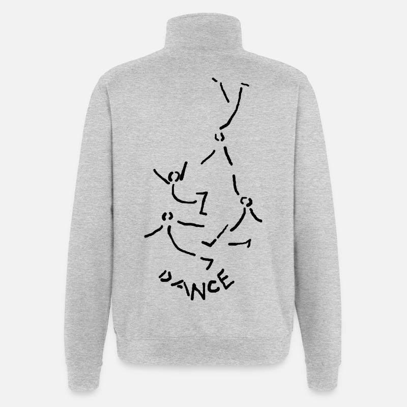 Danse Danse Danse - Sweat à zip 1/4 - gris chiné