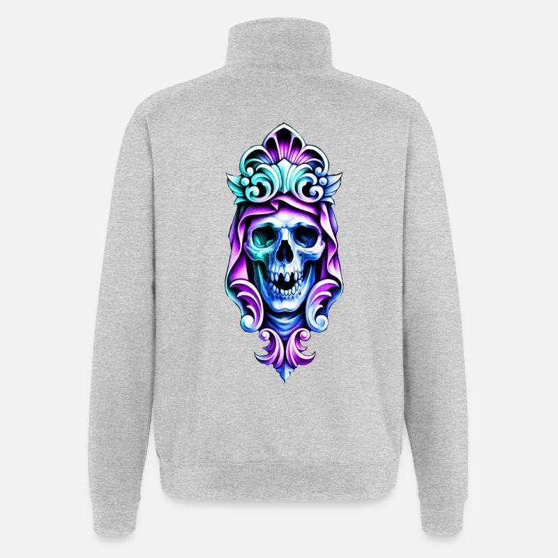 skullptur - Quarter-Zip Sweatshirt - heather grey