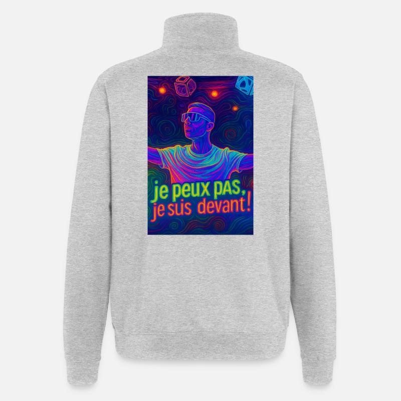 techno - Quarter-Zip Sweatshirt - heather grey