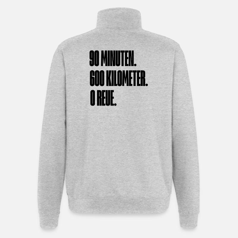 Kurvenkult. - Quarter-Zip-Sweatshirt - Grau meliert