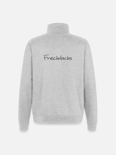 Frechdachs Kind Kleinkind frech Geschenk - Quarter-Zip-Sweatshirt - Grau meliert