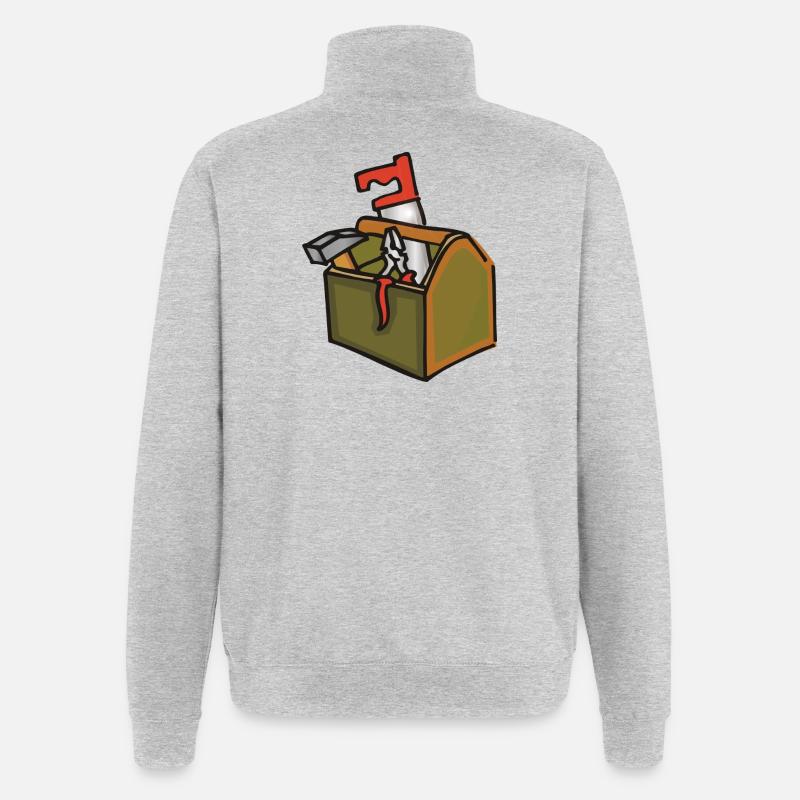 tool box - Quarter-Zip Sweatshirt - heather grey
