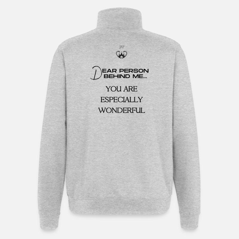 Nächstenliebe - Quarter-Zip-Sweatshirt - Grau meliert