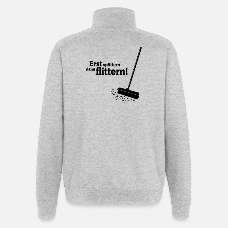 Polterabend - Quarter-Zip-Sweatshirt - Grau meliert