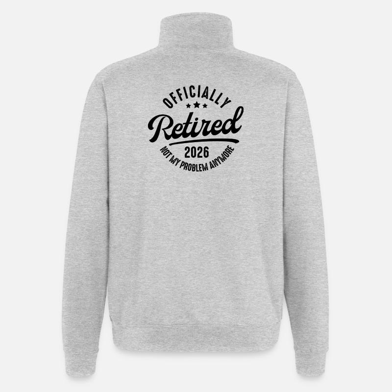 Ruhestand 2026 Nicht mein Problem - Quarter-Zip-Sweatshirt - Grau meliert