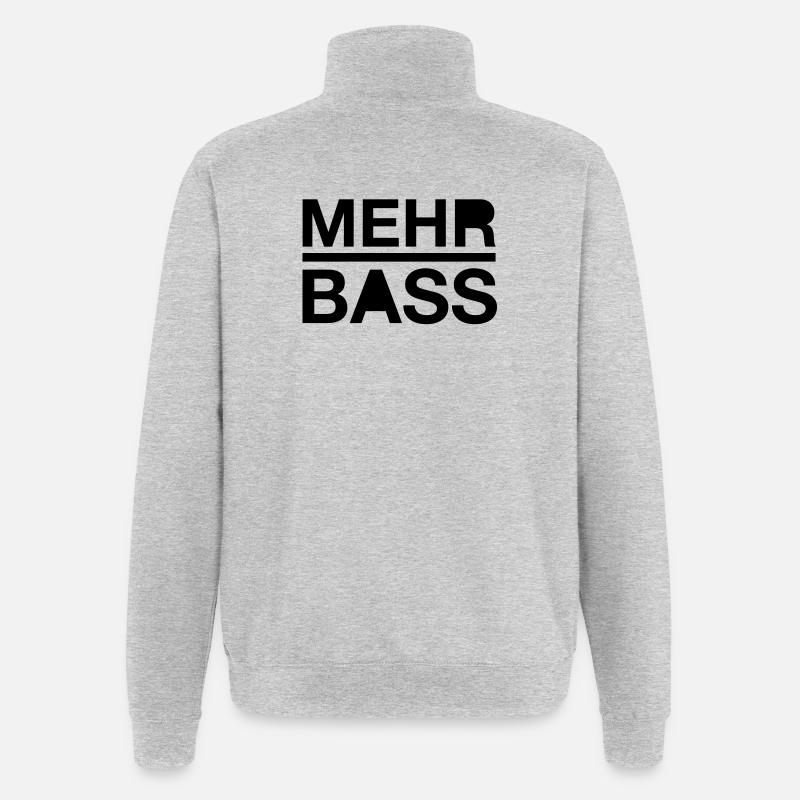 Plus basse - Sweat à zip 1/4 - gris chiné