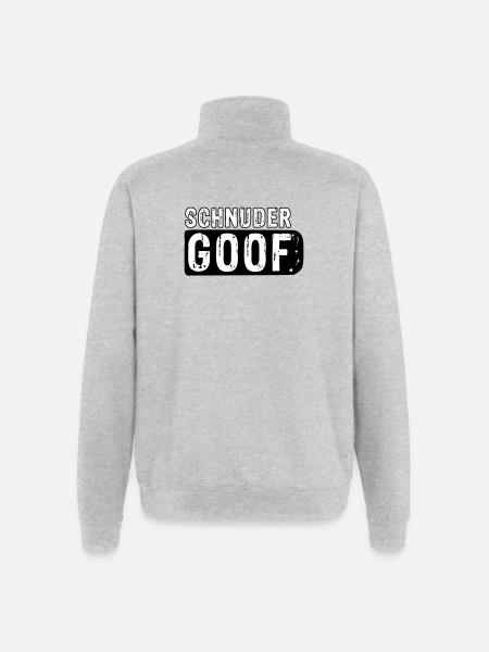 Schnudergoof | Berndeutsch (Vectorgraphic) - Quarter-Zip-Sweatshirt - Grau meliert