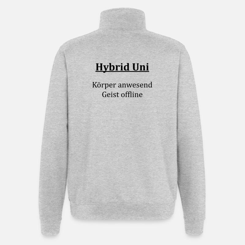 Unispruch "Hybrid Uni" Gift, Students - Quarter-Zip Sweatshirt - heather grey