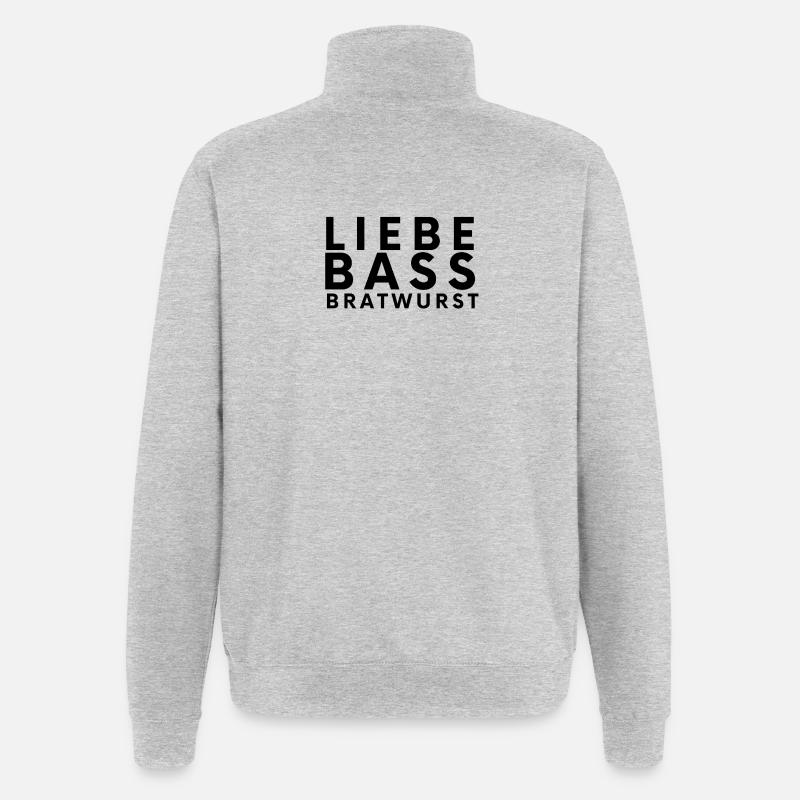 SCHRÜCKTIVAL - Quarter-Zip-Sweatshirt - Grau meliert