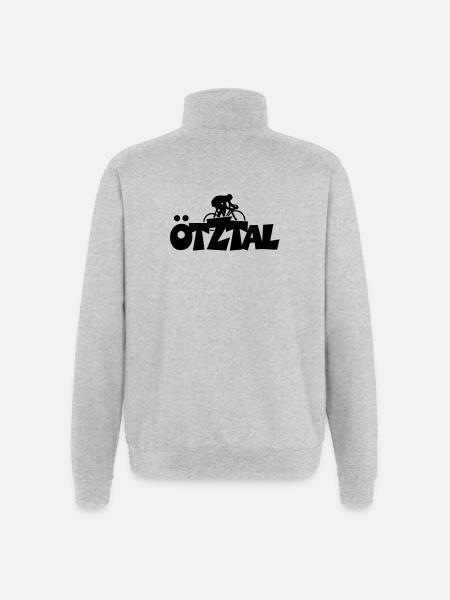 Ötztal Fahrrad - Quarter-Zip-Sweatshirt - Grau meliert
