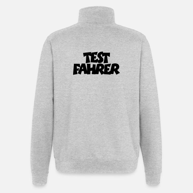 Testfahrer - Quarter-Zip-Sweatshirt - Grau meliert