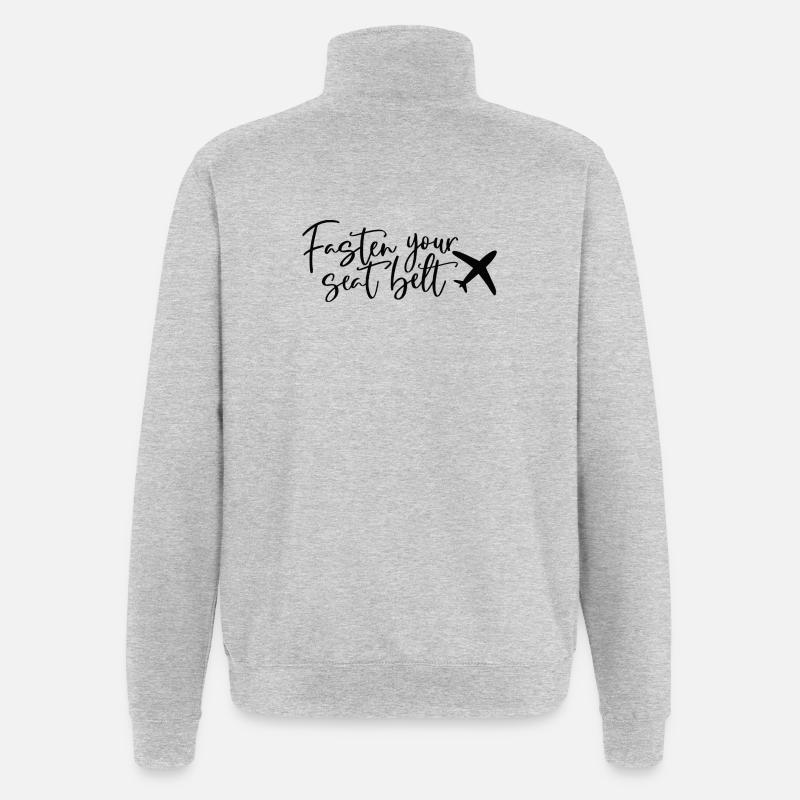 Fasten Your Belt - Quarter-Zip-Sweatshirt - Grau meliert